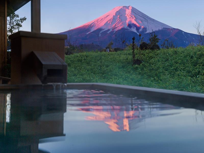Отель Fujisan Onsen Bessho Sasa Фудзиёсида Экстерьер фото